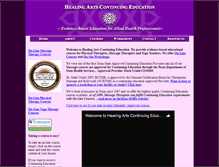 Tablet Screenshot of healingartsce.com